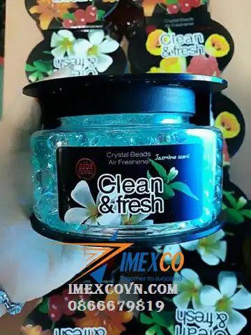 Gel thơm khử mùi dạng hạt pha lê - Hiệu Clean & Fresh ( Hương Hoa Nhài )