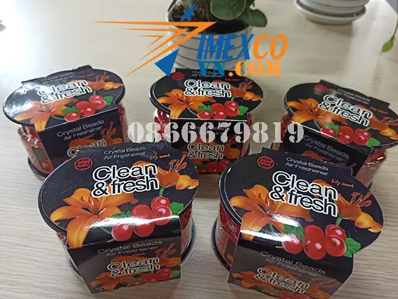 Gel thơm khử mùi dạng hạt pha lê - Hiệu Clean & Fresh ( Hương Hoa Ly )